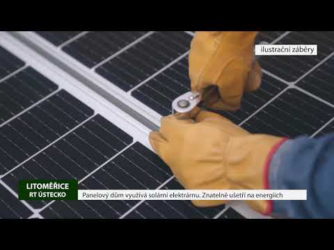 LITOMĚŘICE: Panelový dům využívá solární elektrárnu. Znatelně ušetří na energiích