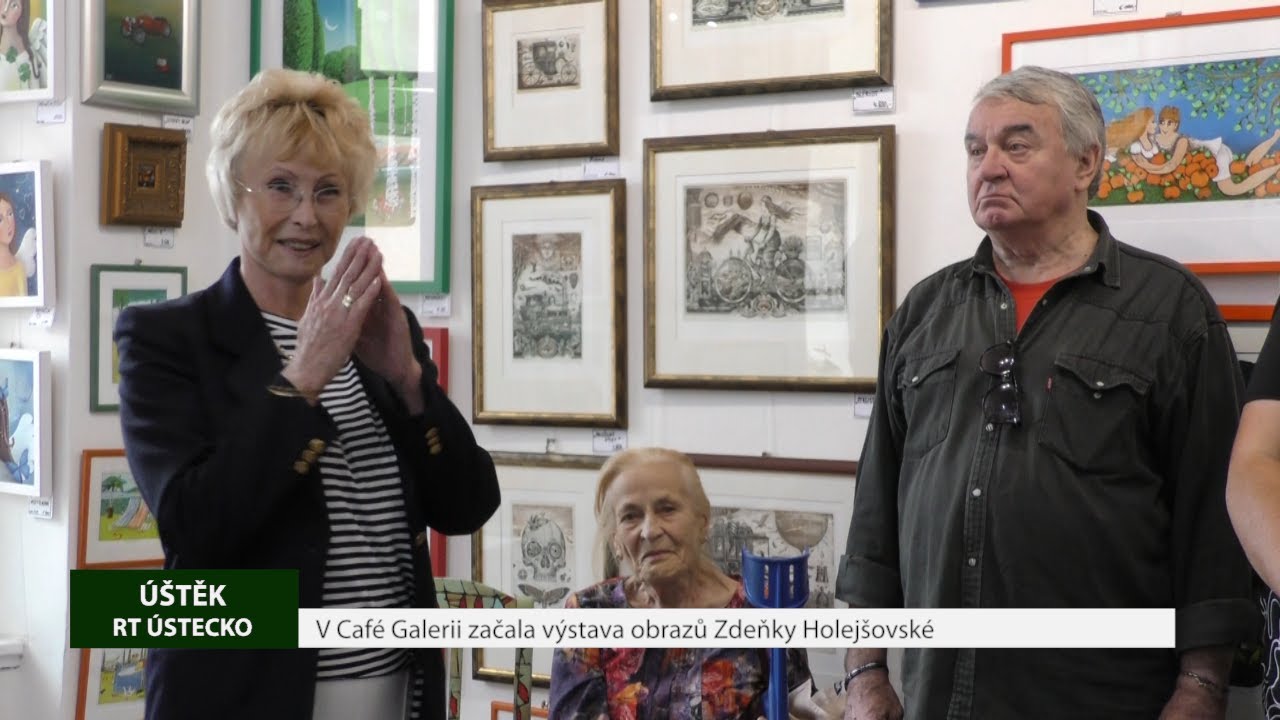 ÚŠTĚK: V Café Galerii začala výstava obrazů Zdeňky Holejšovské