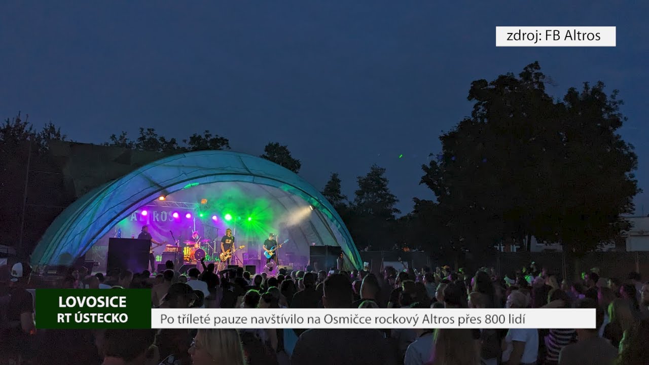 LOVOSICE: Po tříleté pauze navštívilo na Osmičce rockový Altros přes 800 lidí