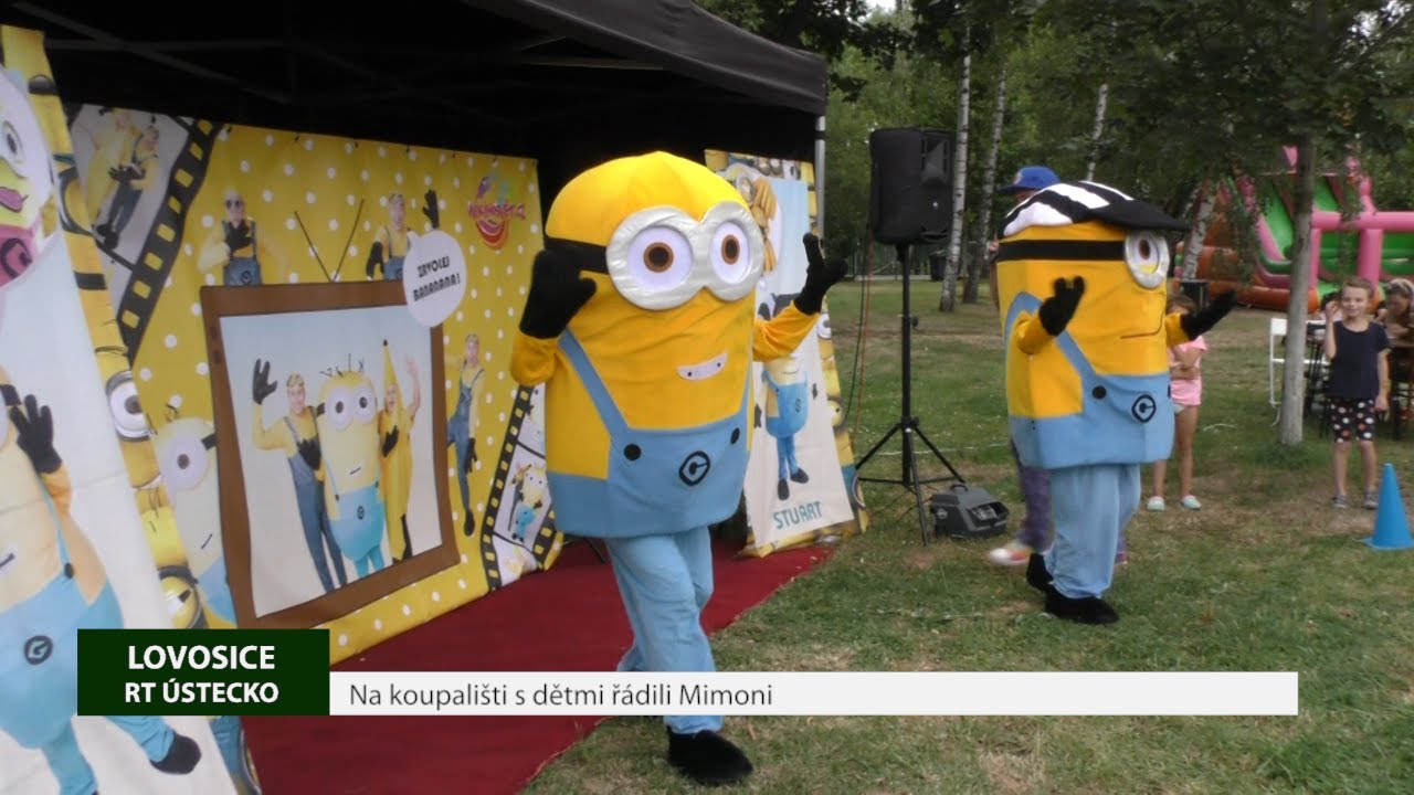 LOVOSICE: Na koupališti s dětmi řádili Mimoni