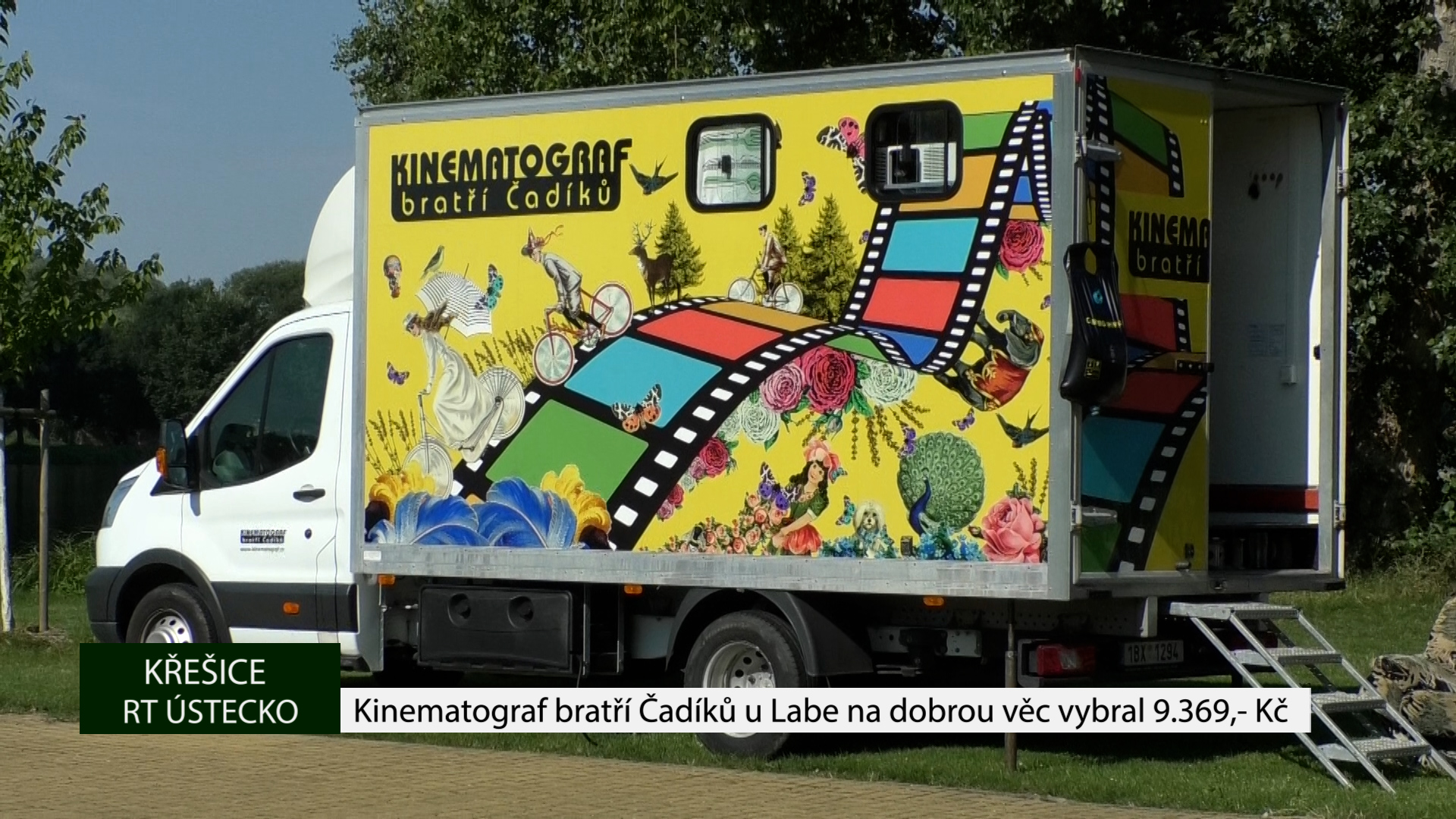 KŘEŠICE: Kinematograf bratří Čadíků u Labe na dobrou věc vybral 9.369,- Kč