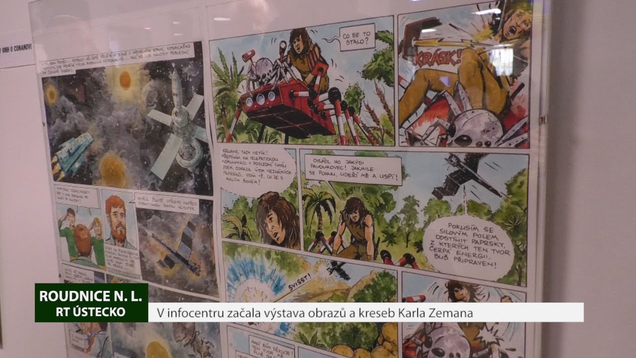 ROUDNICE N. L.: V infocentru začala výstava obrazů a kreseb Karla Zemana
