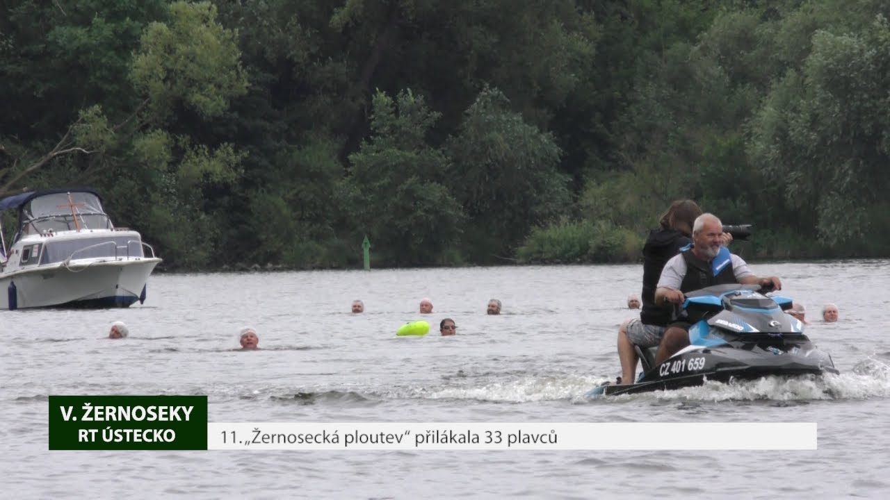 V. ŽERNOSEKY: 11. „Žernosecká ploutev“ přilákala 33 plavců