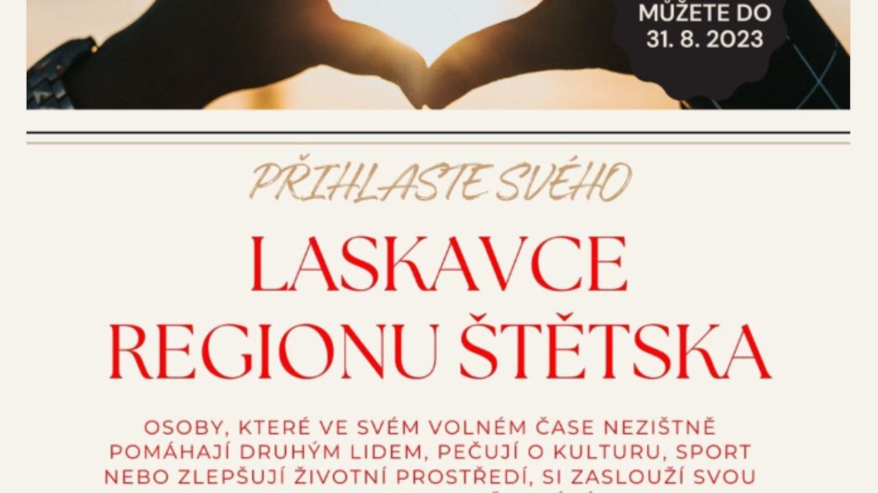 ŠTĚTÍ: Zvolte v anketě „Laskavce regionu Štětska“