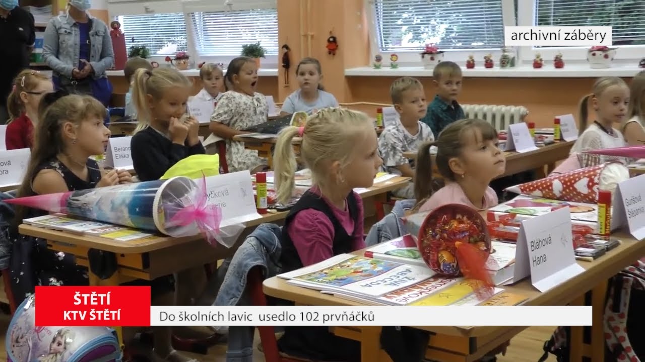 ŠTĚTÍ: Do školních lavic usedlo 102 prvňáčků