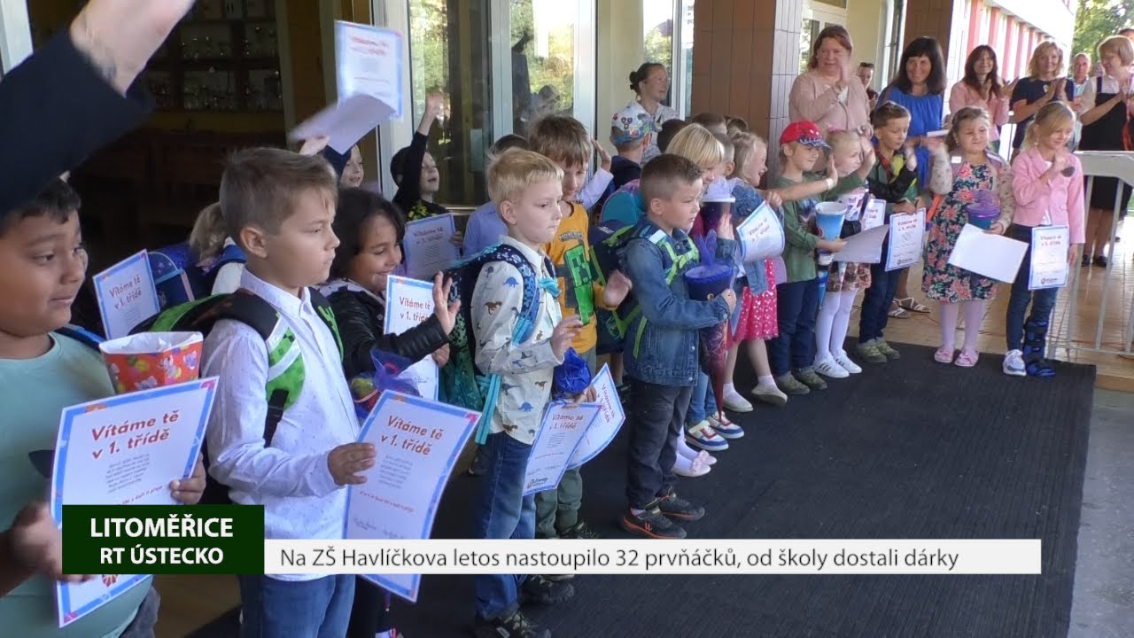 LITOMĚŘICE: Na ZŠ Havlíčkova letos nastoupilo 32 prvňáčků, od školy dostali dárky