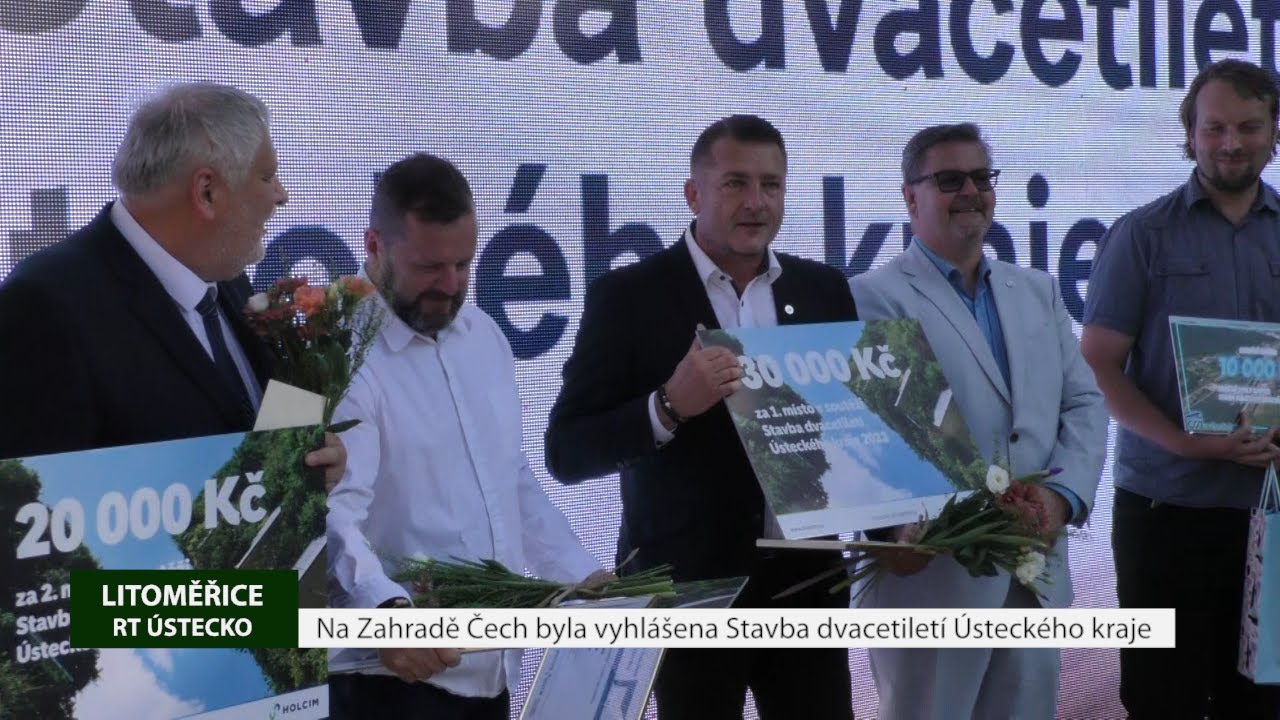 LITOMĚŘICE: Na Zahradě Čech byla vyhlášena Stavba dvacetiletí Ústeckého kraje