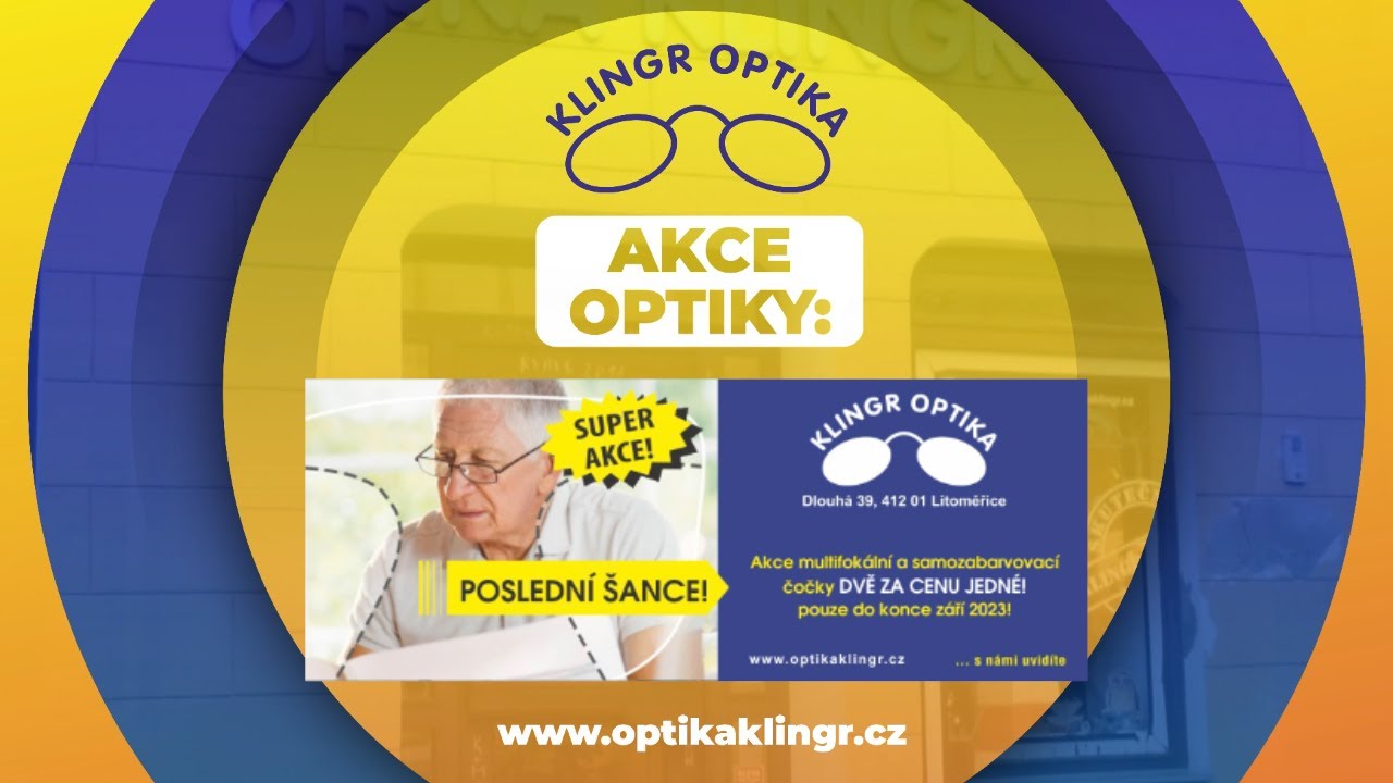 Multifokální a samozabarvovací čočky DVĚ ZA CENU JEDNÉ (reklama)