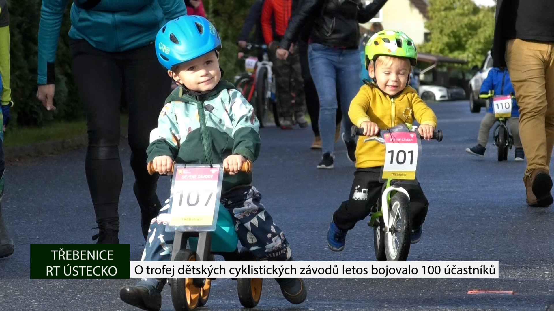 TŘEBENICE: O trofej dětských cyklistických závodů letos bojovalo 100 účastníků