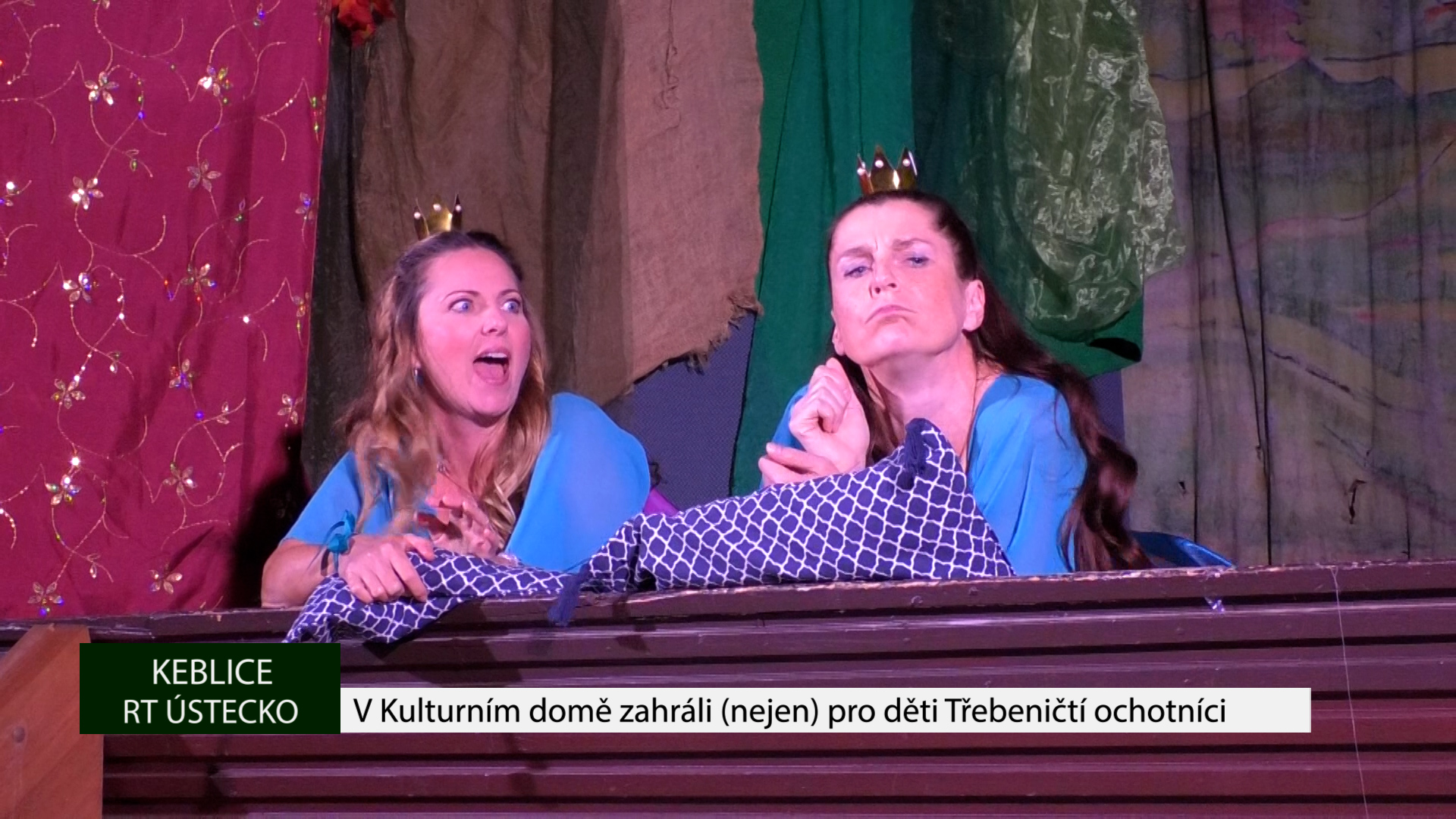 KEBLICE: V Kulturním domě zahráli (nejen) pro děti Třebeničtí ochotníci