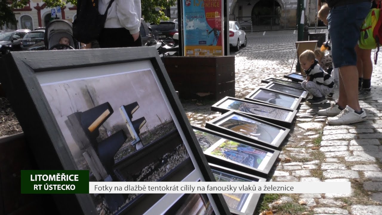 LITOMĚŘICE: Fotky na dlažbě tentokrát cílily na fanoušky vlaků a železnice