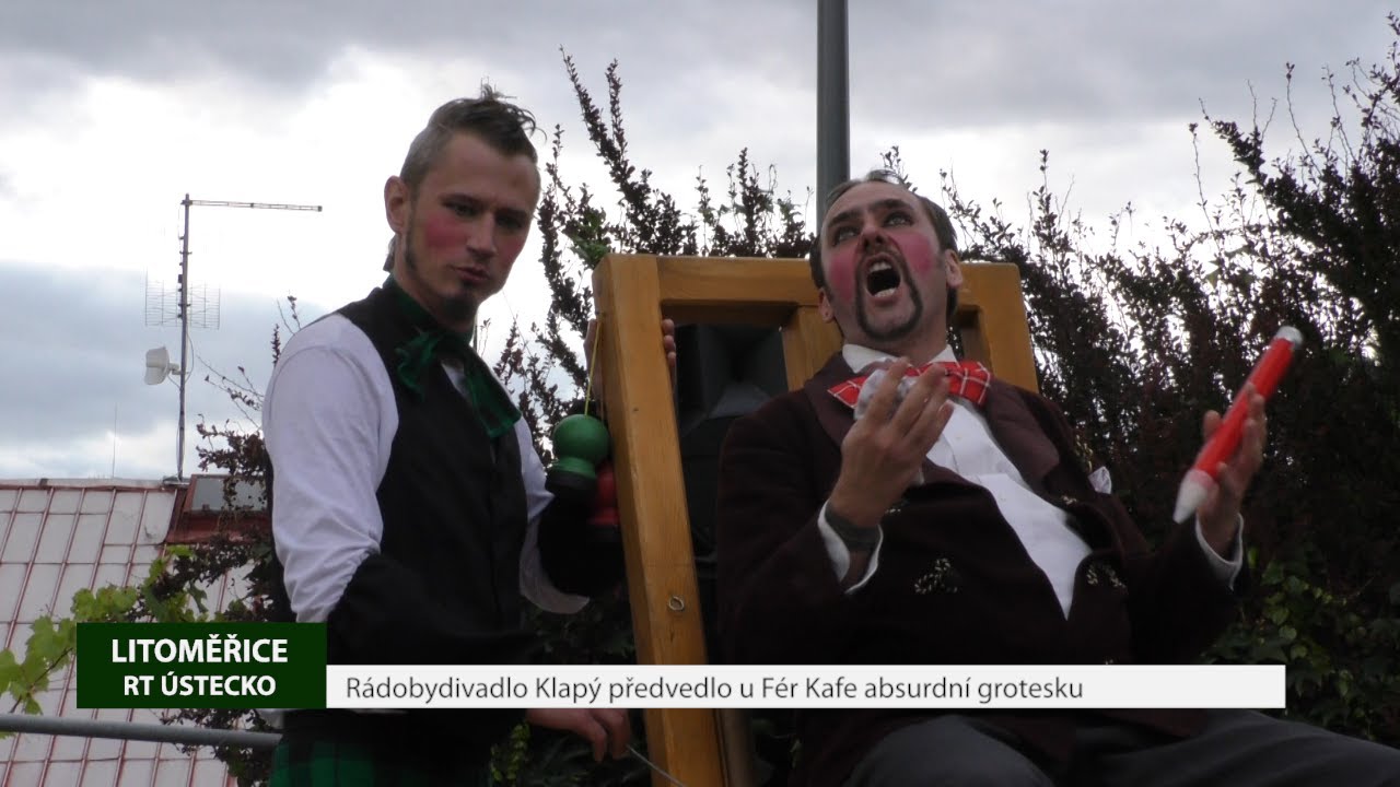 LITOMĚŘICE: Rádobydivadlo Klapý předvedlo u Fér Kafe absurdní grotesku