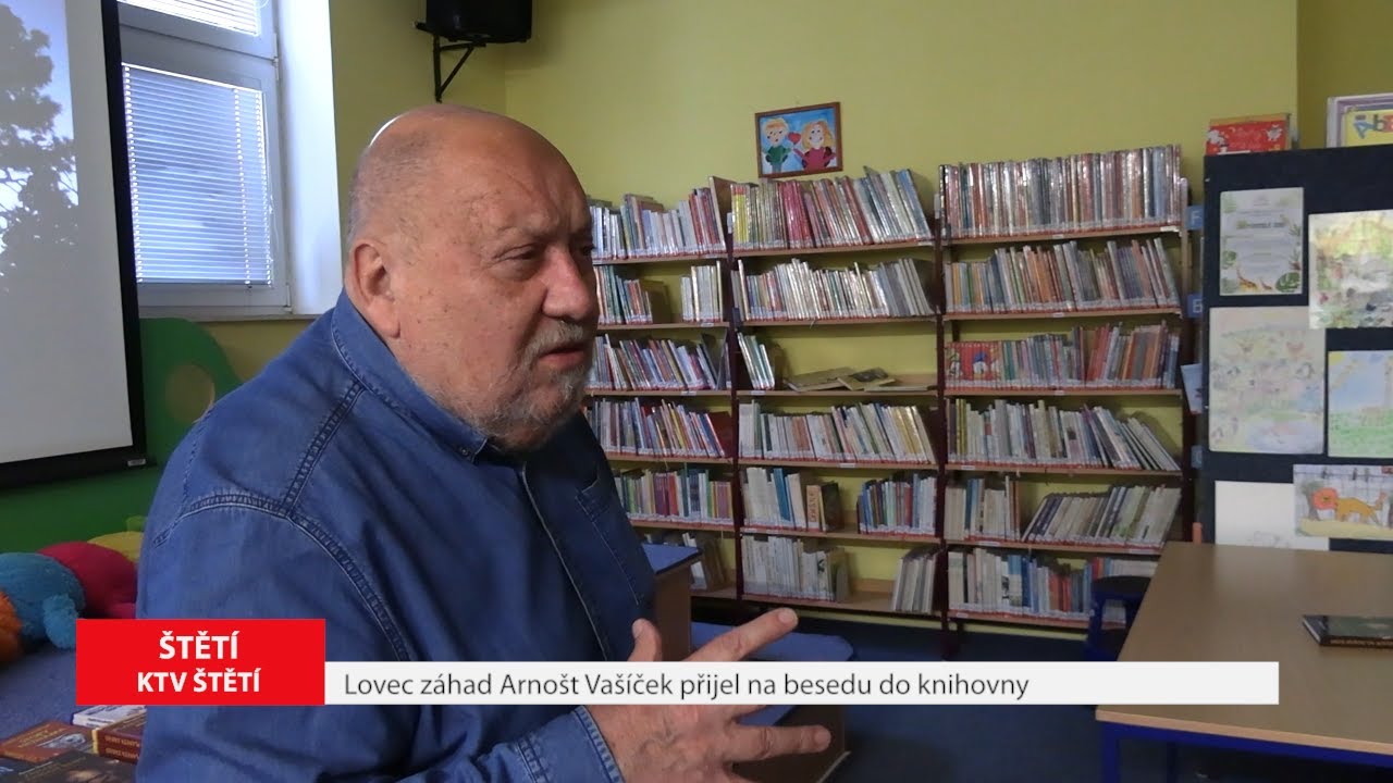 ŠTĚTÍ: Lovec záhad Arnošt Vašíček přijel na besedu do knihovny