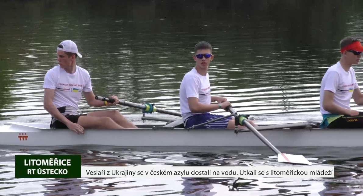 LITOMĚŘICE: Veslaři z Ukrajiny se v českém azylu dostali na vodu. Utkali se s litoměřickou mládeží