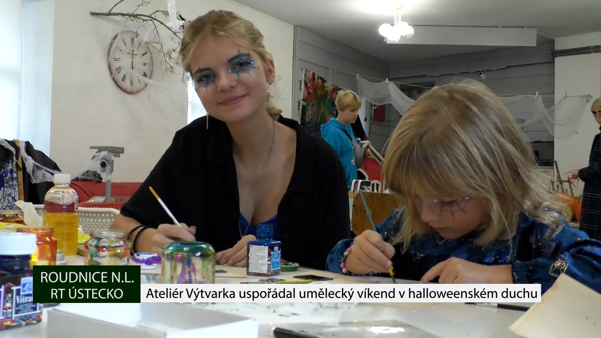 ROUDNICE N. L.: Ateliér Výtvarka uspořádal umělecký víkend v halloweenském duchu