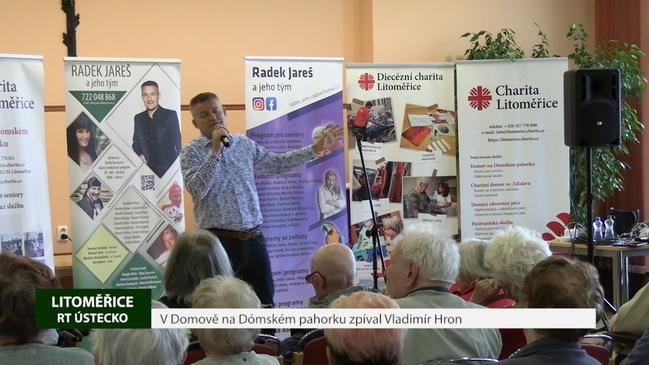 LITOMĚŘICE: V Domově na Dómském pahorku zpíval Vladimír Hron