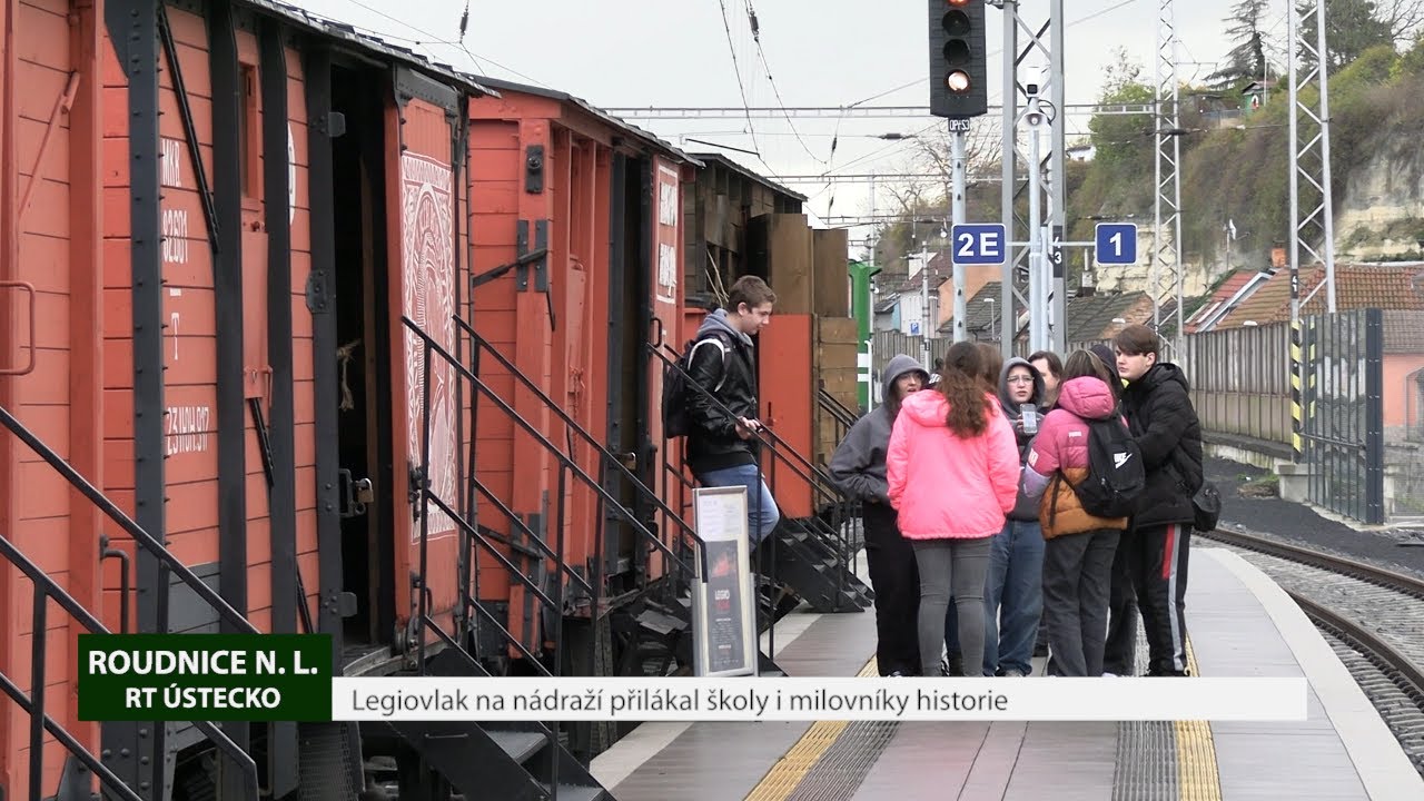 ROUDNICE N. L.: Legiovlak na nádraží přilákal školy i milovníky historie