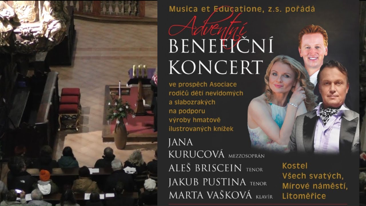 LITOMĚŘICE: Adventní benefiční koncert opět podpoří nevidomé