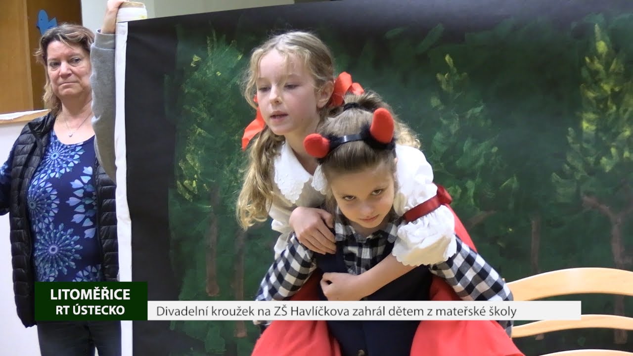 LITOMĚŘICE: Divadelní kroužek na ZŠ Havlíčkova zahrál dětem z mateřské školy