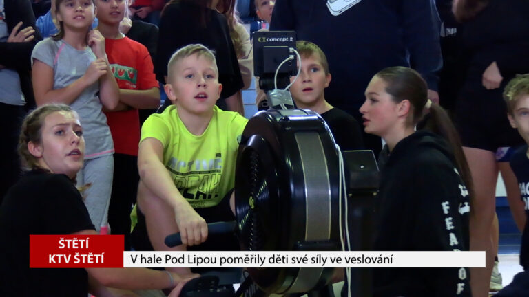 ŠTĚTÍ: V hale Pod Lipou poměřily děti své síly ve veslování