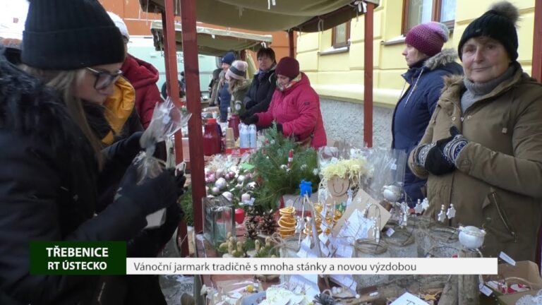 TŘEBENICE: Vánoční jarmark tradičně s mnoha stánky a novou výzdobou