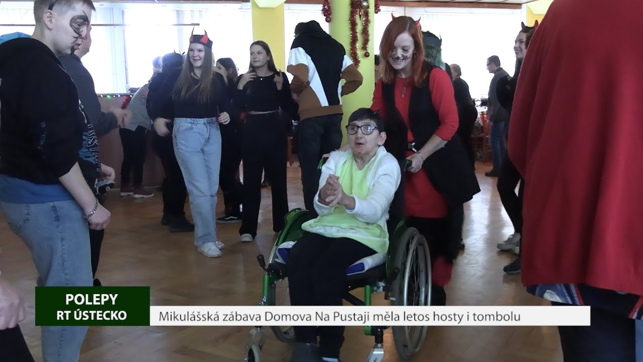 POLEPY: Mikulášská zábava Domova Na Pustaji měla letos hosty i tombolu