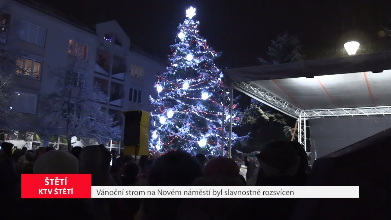 ŠTĚTÍ: Vánoční strom na Novém náměstí byl slavnostně rozsvícen
