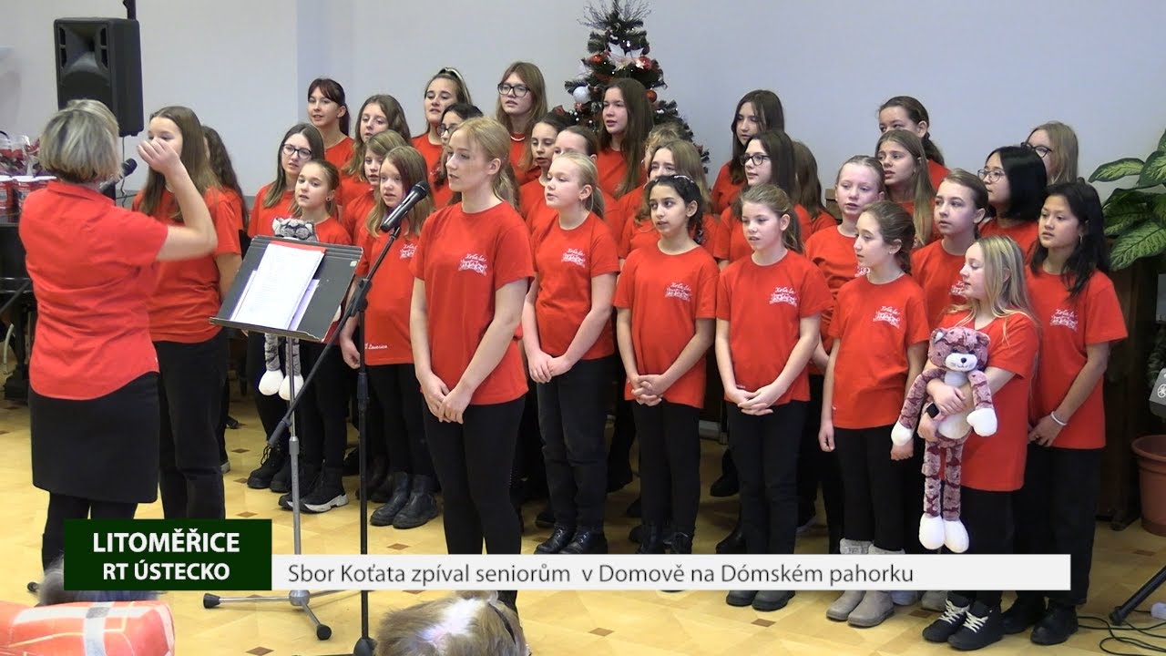 LITOMĚŘICE: Sbor Koťata zpíval seniorům v Domově na Dómském pahorku