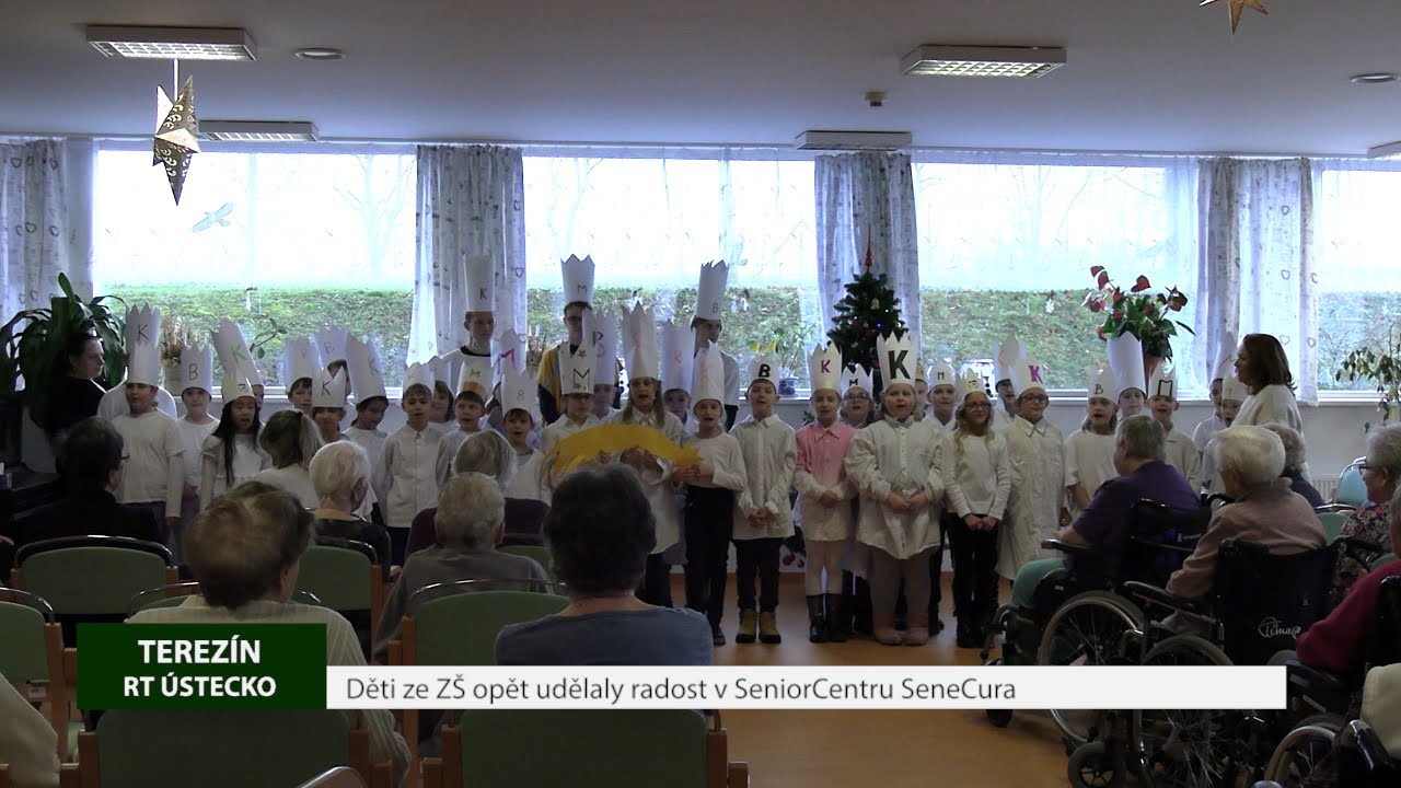 TEREZÍN: Děti ze ZŠ opět udělaly radost v SeniorCentru SeneCura
