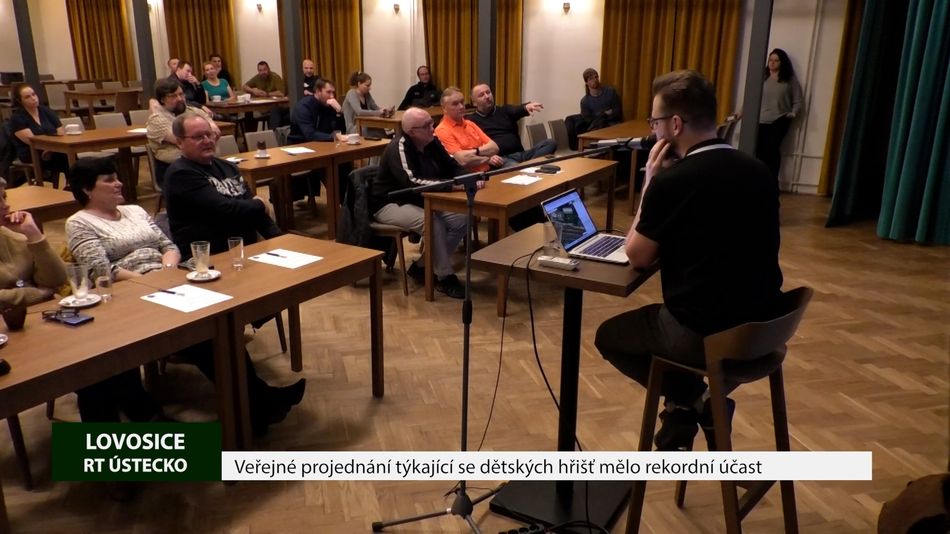 LOVOSICE: Veřejné projednání týkající se dětských hřišť mělo rekordní účast