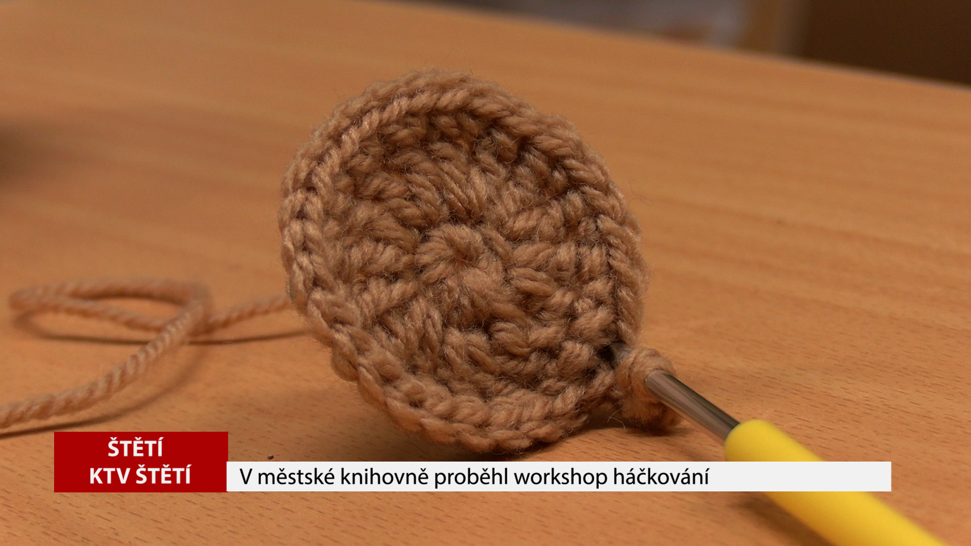 ŠTĚTÍ: V městské knihovně proběhl workshop háčkování