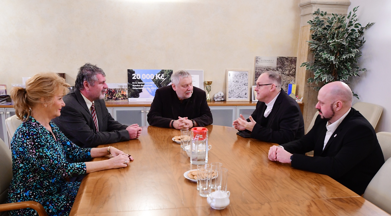 Vedení města Litoměřice přijalo na radnici nového biskupa