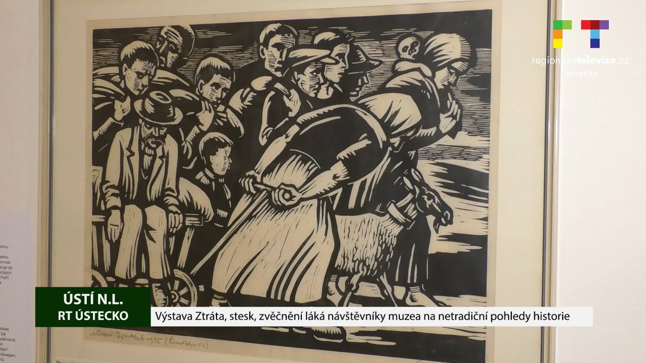 ÚSTÍ N.L. Výstava Ztráta, stesk, zvěčnění láká návštěvníky muzea na netradiční pohledy historie 🇨🇿🇩🇪