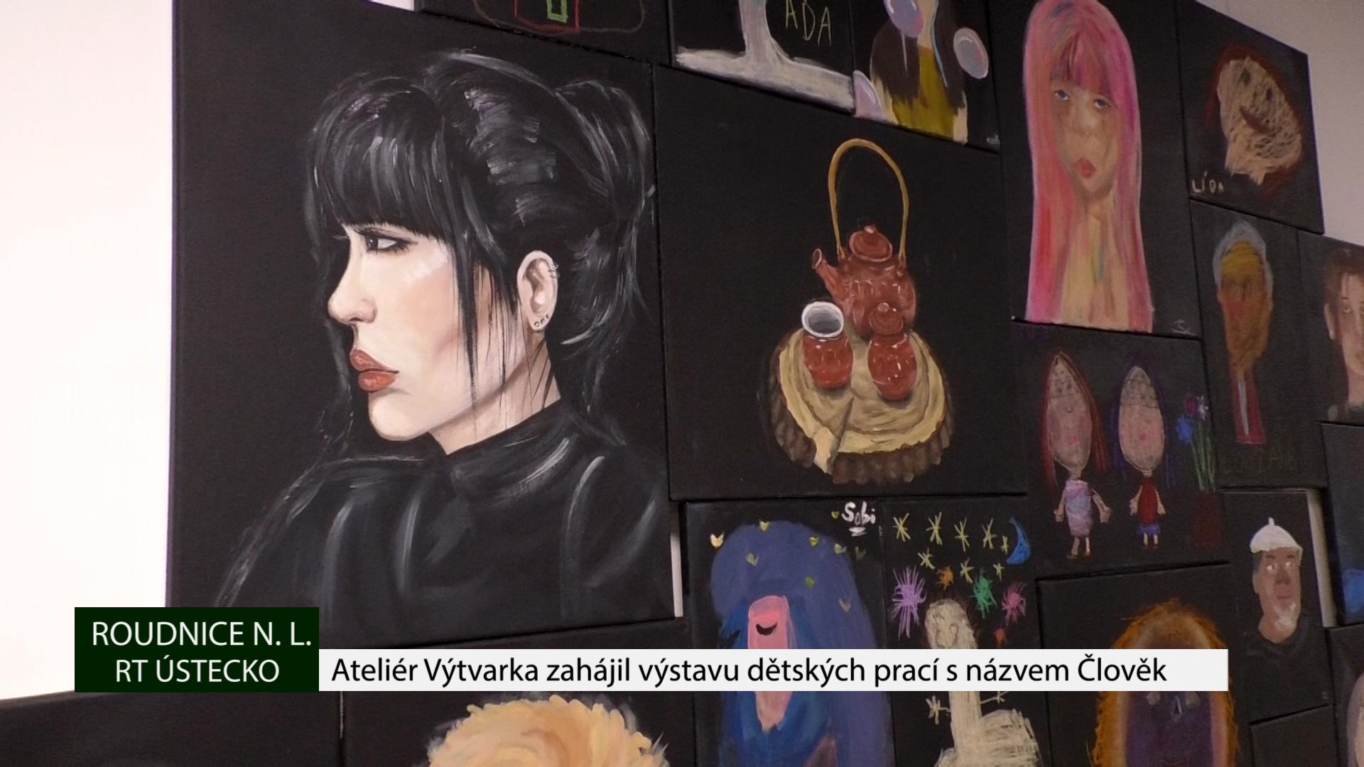 ROUDNICE N. L.: Ateliér Výtvarka zahájil výstavu dětských prací s názvem Člověk