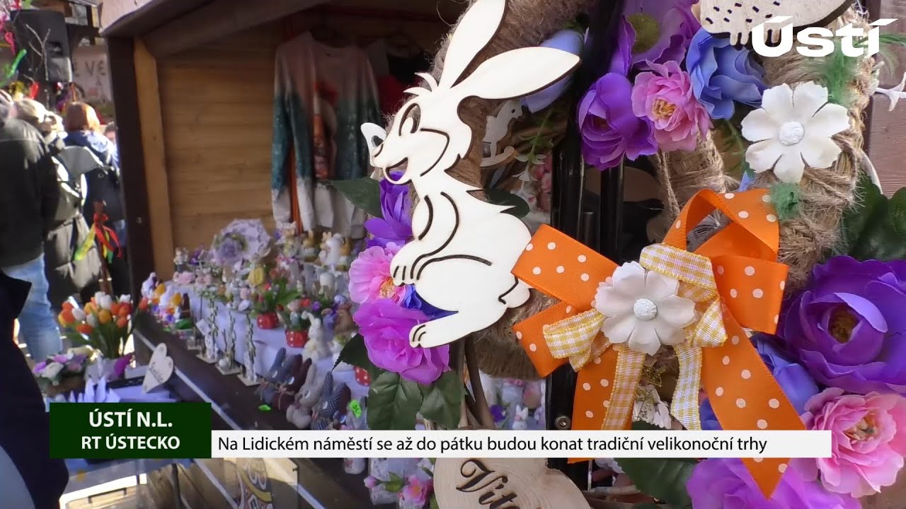 ÚSTÍ N. L.: Na Lidickém náměstí se až do pátku konají tradiční velikonoční trhy