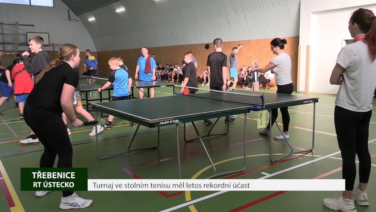 TŘEBENICE: Turnaj ve stolním tenisu měl letos rekordní účast