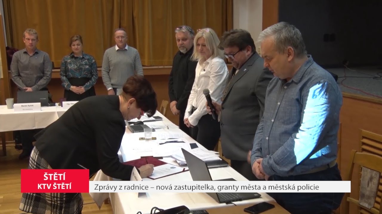 ŠTĚTÍ: Zprávy z radnice – nová zastupitelka, granty města a městská policie