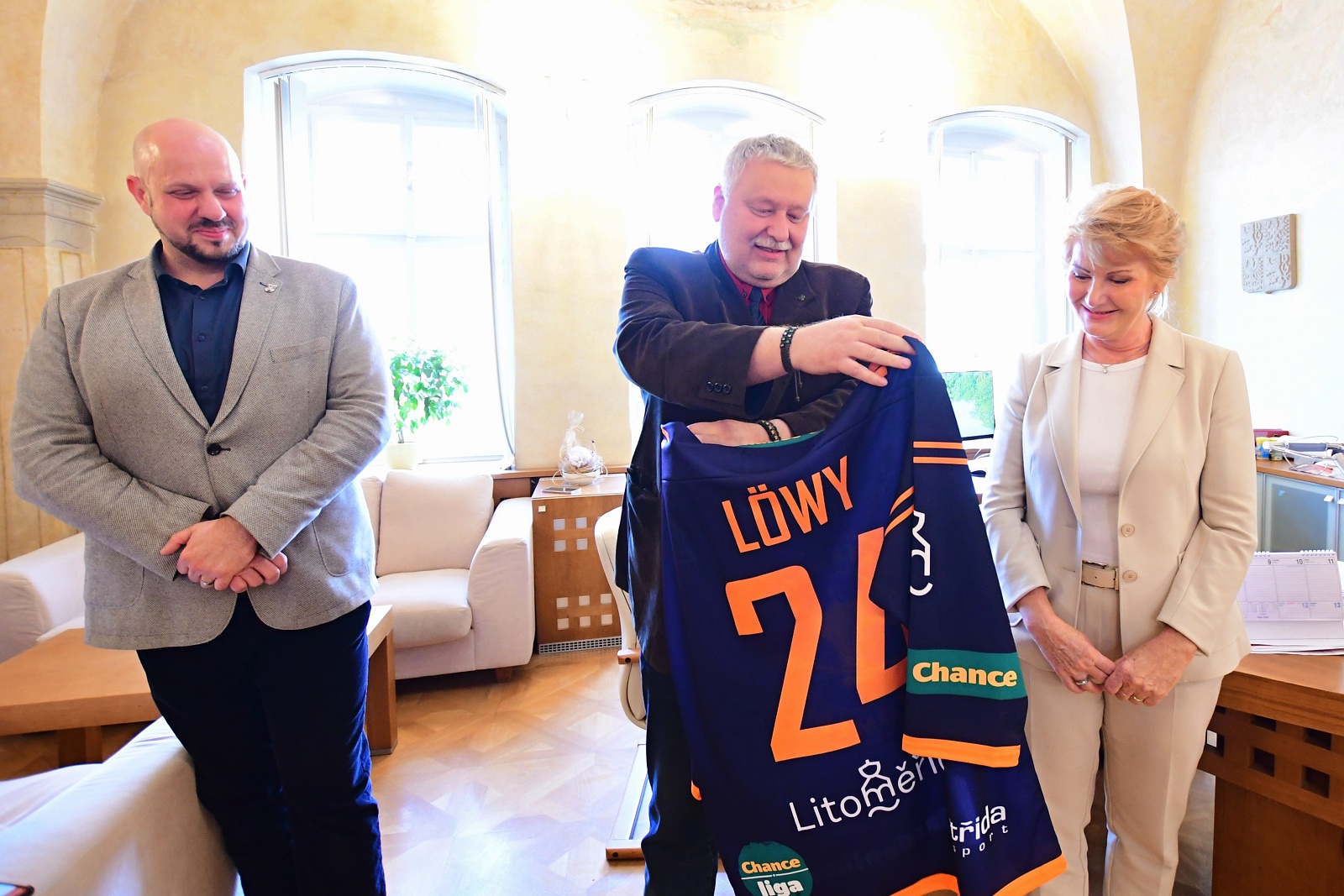 Vedení města poděkovalo hokejovým Kališníkům za úspěšnou sezónu