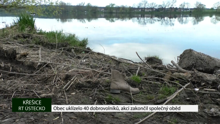 KŘEŠICE: Obec uklízelo 40 dobrovolníků, akci zakončil společný oběd