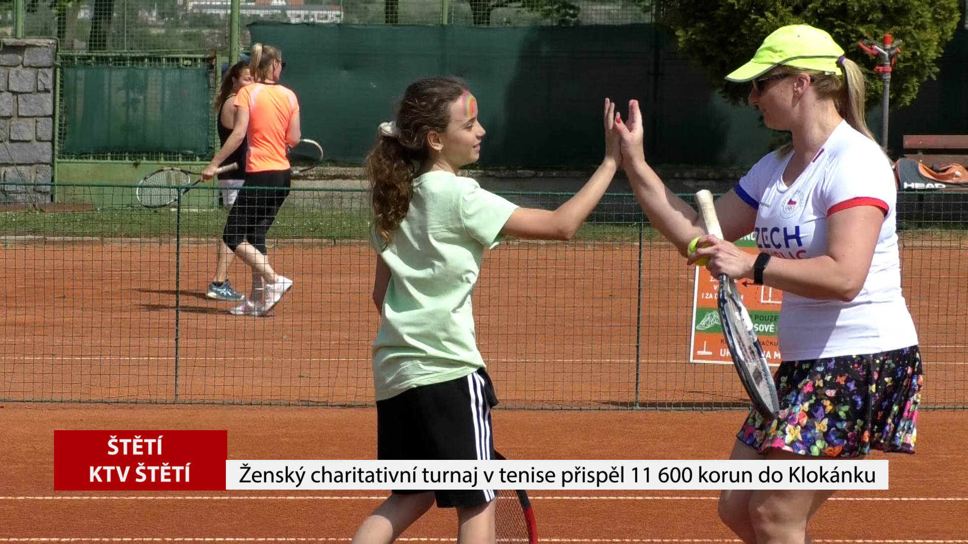 ŠTĚTÍ: Ženský charitativní turnaj v tenisu přispěl 11 600 korun do Klokánku v Litoměřicích