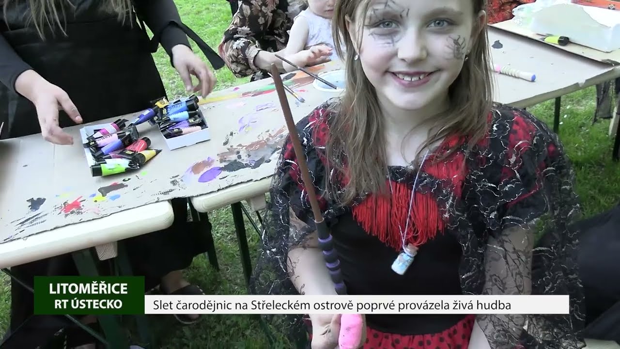 LITOMĚŘICE: Slet čarodějnic na Střeleckém ostrově poprvé provázela živá hudba