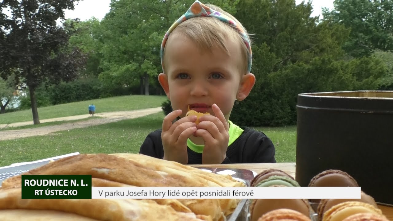 ROUDNICE N. L.: V parku Josefa Hory lidé opět posnídali férově