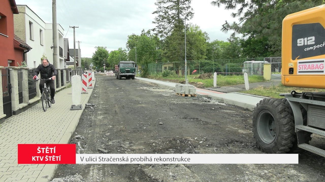 ŠTĚTÍ: V ulici Stračenská probíhá rekonstrukce