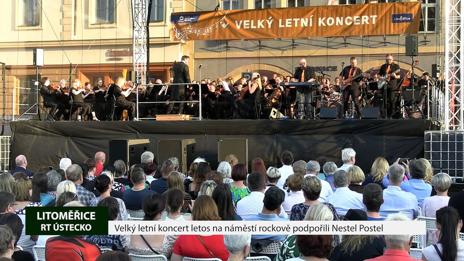LITOMĚŘICE: Velký letní koncert letos na náměstí rockově podpořili Nestel Postel