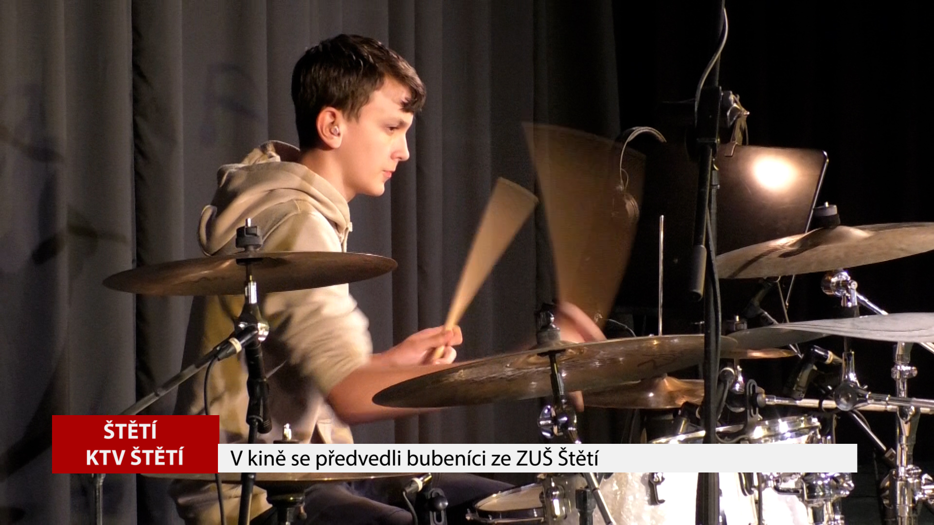 ŠTĚTÍ: V kině se předvedli bubeníci ze ZUŠ Štětí