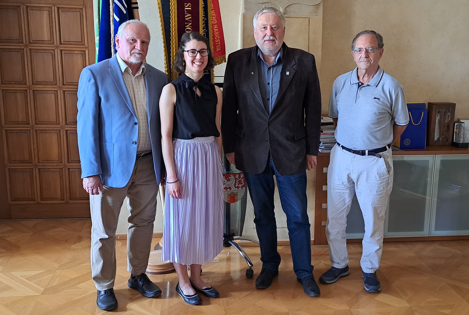 Starosta přivítal na radnici úspěšnou cembalistku Anežku Landovou