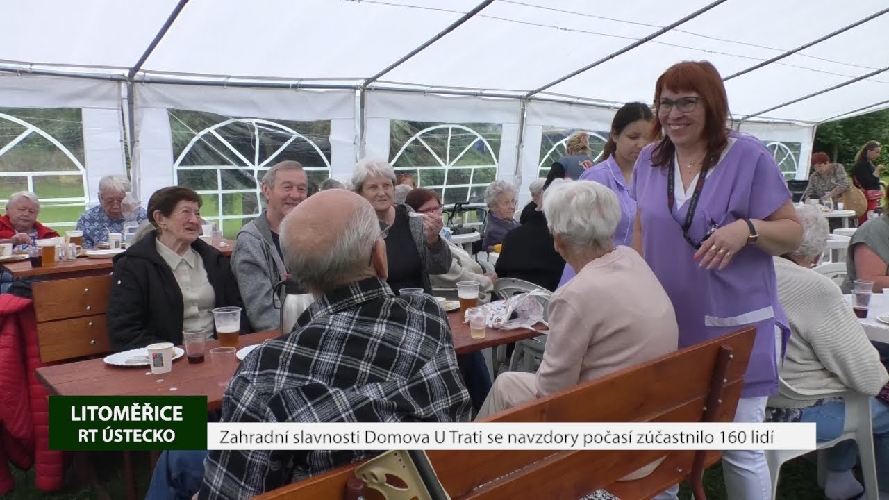 LITOMĚŘICE: Zahradní slavnosti Domova U Trati se navzdory počasí zúčastnilo 160 lidí