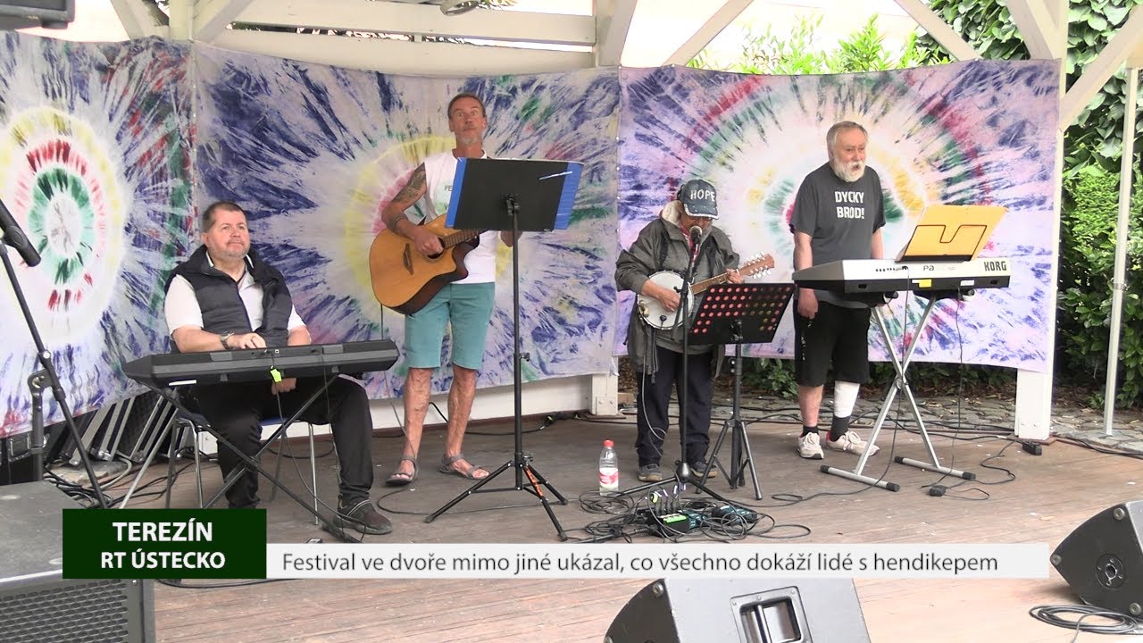 TEREZÍN: Festival ve dvoře mimo jiné ukázal, co všechno dokáží lidé s hendikepem