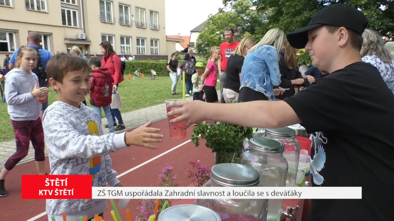 ŠTĚTÍ: ZŠ TGM uspořádala Zahradní slavnost a loučila se s deváťáky