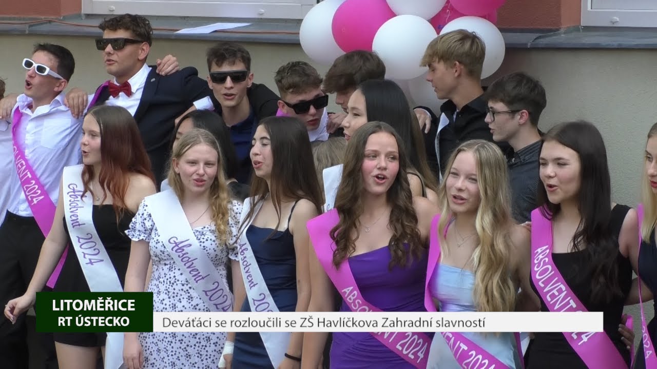 LITOMĚŘICE: Deváťáci se rozloučili se ZŠ Havlíčkova Zahradní slavností
